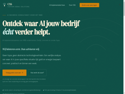 02 06 14108896 20 2026 39 5 7 71 79 89 aanpak aanvrag abstract adviesrapport adviser ai algemen all analys bedrijf belangrijker bespaart beteken binn bruikbar busines cases commerc concret consultancy consultant contact css custom direct e e-commerc echt een eerlijk eerst energie ervar eygelshov financ geld gezondheidszorg gratis helpt herk hyp implementatie implementatieadvies info@customsignalsolutions.nl it jar jij jouw klar kvk limburg luister method minimal mkb mkb-ondernemer navigatie ondernemer ontdek ontvangt praktisch privacybeleid procesoptimalisatie quick rapport recht scan scroll signal situatie solution specifiek technologieverhal tijd uitvoer verder verkoopgesprek verkooppraatj verkoopprat verplicht vertrouw vervolg verwacht volled voorbehoud voorwaard vrag vrijblijv war wek werkdag werkt wij win zien