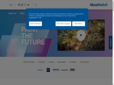 11 14 150 1792 2026 57 57.60 a about accepter accessibility activ afwijz akkoord akzo.as akzonobel all an analyser and apparat around as becaus believ ben best better brand businesses by carer cest clas coating cod color company conduct contact cookie cookie-instell cookies countries creating customer d dedicated dulux egm end end-user enhanc established even every everyday expect expertis for from futur gat glob hav help includ info information innovation innovativ instell international interpon investor it klik let lif lives long long-established marketingproject matter media merger mor most new on onz opportunity opslan our paint peopl pioner policy portfolio position preserv privacy protect provid purpos q2 re s see segment september setting sikken sinc solution speakup statement stories strategy supplier supplying surfac sustain sustainability sustainabl than that the to today together tomorrow trusted us use user ve verbeter we websitegebruik websitenavigatie what whil world you