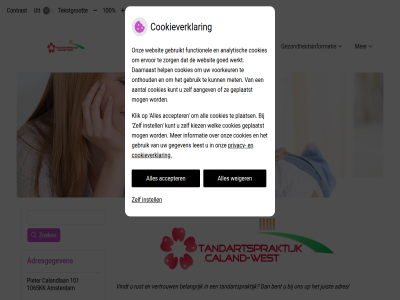 0207580168 10 100 101 1065kk aangeslot accepter adres adresgegeven amsterdam belangrijk bent betal bevorder caland caland-west calandlan contrast cookieverklar e e-mail gezondheidsinformatie hom hoofdmenu instell juist knmt konink maatschappij mail menu nederland pieter privacy rust submenu tandartspraktijk tandheelkund tariev tekst tekstgrot tel vergrot verklein vertrouw vindt weiger west zoek