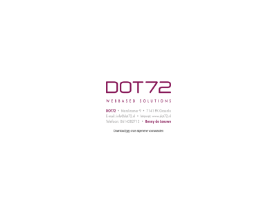 algemen dot72 download onz solution voorwaard webbased