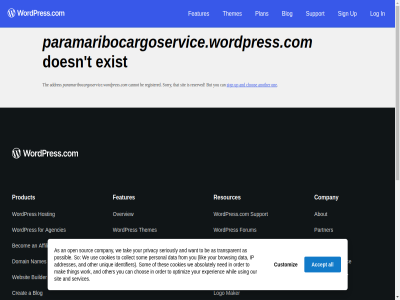 a about absolutely accept addres addresses affiliat agencies all an and another app as automattic be becom blog browsing builder building busines but can cannot chos collect company contraption cookies creat customiz data design developer discover doesn domain download email enterpris exist experienc facebok features for forum from generator get googl hosting identifier instagram ip it learn lik log logo mak maker media mobil nam names ned new on one open optimiz order other our overview paramaribocargoservice.wordpress.com partner pattern personal plan play plugin policy popular possibl post pres privacy product professional registered reserved resources search seriously servic services sign sit so social som sorry sourc stor support t tag tak term that the themes thes thing tip to transparent twitter unique up us use using we websit whil with wordpres wordpress.com work x you your youtub