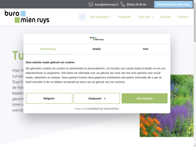 0 0224 1 11 1741 29 46 93 aanpass actueel adres advertenties adverter advies algemen all analys analyser basis bekijk beplant beplantingassortiment beproefd bied buro buro@mienruys.nl by combiner contact content contrast cookiebot cookies credo dak del denk detail dienst disclaimer dnr2011 functies ga gebruik gegeven gevormd grag grot hanter harmenkag helder hom informatie ingetog inhoud kantor klein kleurrijk la lijn maakt media mee mien modern nem ontwerp ontwerper ontwerpt onz oog open opnem organisatie overvloed particulier partner personaliser pionier plattegrond powered pragmatisch project reserved right ruy schag schol semi semi-open services sit social spel stijlvol strak toepass toestan toestemm tuin tuinarchitectur tuinontwerp tuss usercentric vak verhoud verstrekt verzameld voorwaard vormrijk vrag we websit websiteverker weiger werk werkveld werkzam zoek zorginstell