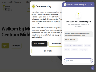 10 100 accepter arabisch brazilie centrum chines contrast cookieverklar duit elsendorp engel fran gemaakt hoofd inschrijv instell italiaan medisch menu middenpel mogelijk oekraien onlin patientenomgev pol portuges praktijkinformatie privacy regel roemen russisch selecter span spoed submenu tal tekst tekstgrot traditionel turk vereenvoudigd vergrot verklein weiger welkom