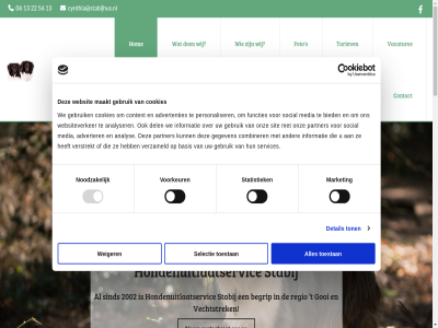 -83 0 06 1 13 2002 22 37 3739 56 advertenties adverter analys analyser basis begrip bied by combiner consent contact content cookiebot cookies cynthia@stabijhus.nl del detail dierverzorg doet floris foto functies gebruik gegeven gooi graf groep hollandsch hom hondenuitlaatservic individueel informatie les maakt market media nc nem noodzak onz partner personaliser powered rading regio s selectie selection services sind sit social stabij statistiek t tariev toestan ton uitlaatservic usercentric v vacatures vechtstrek verder verstrekt verzameld voorkeur we websit websiteverker weg weiger wij