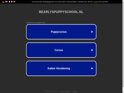 2024 bearlyspuppyschool.nl copyright legal policy privacy