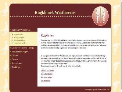 2015 abonnement achtergrond advies basis behandel behandelmethod contact copyright disclaimer gesteld individueel method osteopathie osteopatic postur rugkliniek therapy vormt vrag westhoven zoek
