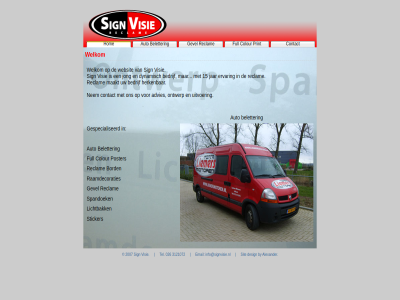 026 15 2007 3121072 advies alexander auto bedrijf beletter bord by colour contact design dynamisch email ervar full gespecialiseerd gevel herken hom info@signvisie.nl jar jong lichtbak maakt nem ontwerp poster print raamdecoraties reclam sign sit spandoek sticker tel uitvoer visie websit welkom