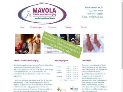 0165 12 4724 548364 aandachtspunt aangeslot af afgerond afsprak ag ander apparatur began behandel bent bevindt comfortabel contact cosmetisch cursuss daarom dat del deur diabetisch eerst elk email en/of ga geconstateerd gediplomeerd gegeven genom geregistreerd gespecialiseerd gevoel gezien grond hart hom hoofd houd huis info@mavola.nl jar kennis klant klantenbestand kunt kwaliteit.en landelijk lezing liever mavola medisch minder modern natur nem openingstijd opleid optimal organisatie pas pedicur pedicures plaatsnem praktijk product provoet reumatisch ruim snel specifiek sta standaard stat stemm stoel tariev tegenkom tel teven tevred tijd tijden to total uitbreid uitgebreid up vakgericht verder verlop vertrouw vertrouwd vervolgbehandel voet voetonderzoek voetverzorg voetverzorger/pedicure volgend volled war wel welkom wens werk werkwijz wesemaelestrat wet wouw zeker