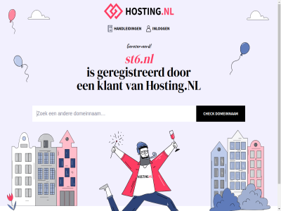 domeinnam geregistreerd gereserveerd handleid hosting.nl inlogg klant st6.nl