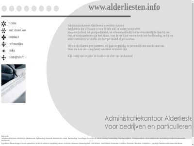 administratiekantor alderliest bedrijfsinfo beter contact dienst hom keyword link referenties sit vlaarding we www.alderliesten.info