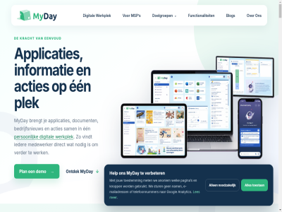 01 010 02 03 13 2026 310 53 acties ai algemen allen analytic anoniem apparat applicaties bedrijfsnieuw begin begint blijft blog brengt computer contact cookievoorkeur demo digital direct document doelgroep e e-mailadress een eenvoud elk functionaliteit gebruikt gemeent googl help herken hom ieder info@myday.nl informatie jouw kantor klar knopp komt kracht les mailadress medewerker mee met msp myday nam nem nieuw nodig noodzak omgev onderweg onderwijs ontdek organisaties overzicht pagina pass person plan plek privacy s sam sluit stan stur tablet telefon telefoonnummer thuis toepass toestan toestemm verbeter verder verklar vindt voorwaard we welk werk werkdag werkplek ziet zodra zorg