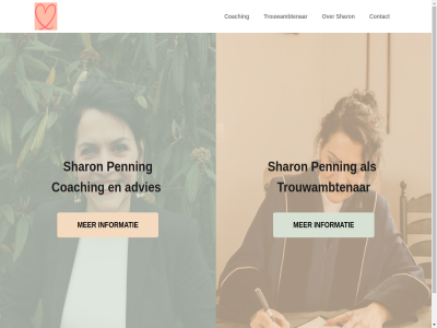 advies coaching contact informatie penning sharon trouwambtenar