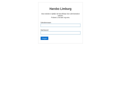 administratiev beschik gebruikersnam harobo hom later limburg probeert reden tijdelijk wachtwoord websit
