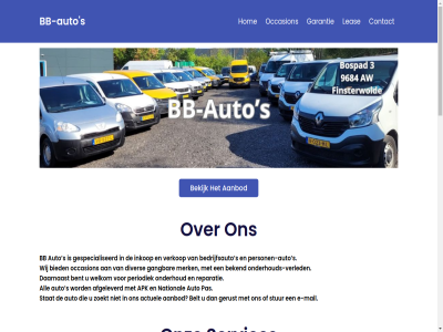 aanbod actuel afgeleverd all apk auto bb bb-auto bedrijfsauto bekend bekijk belt bent bied contact daarnaast diver e e-mail gangbar garantie garantiepakket gerust gespecialiseerd hom inkop leas les mail merk national occasion onderhoud onderhouds-verled onz pas periodiek person personen-auto reparatie s services stat stur verkop verled welkom wij zoekt