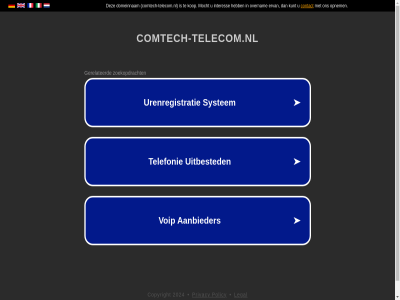 2024 comtech-telecom.nl copyright legal policy privacy