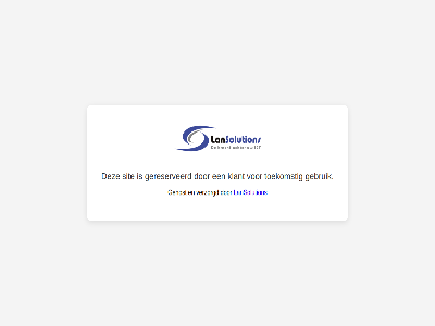 gebruik gehost gereserveerd klant lansolution sit toekomst verzorgd
