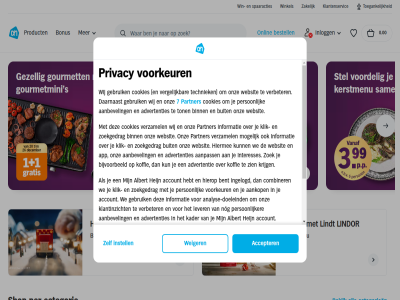 0 0.00 3 7 aanbevel aankop aanpass accepter account advertentie advertenties ah albert all allen analys analyse-doeleind app begint bekijk bent bestel bestell bijvoorbeeld bijzonder binn bonus boodschapp buit categorie categorieen coca coca-cola cola combiner cookiebeleid cookies daarnaast doeleind excellent feestelijk ga gang gebruik gef gegeven geplaatst gezell gourmet gourmetmini grootst hal hebt heijn hiermee hierop hoofdgerecht hoofdinhoud huis informatie ingelogd inlogg instell interesses intrek kader kerst kerstmaker kerstmenu kerstontbijt keuz kies klantenservic klantinzicht klik klikt koffie krijg kun lekker les lever lindor lindt magie mak menu middelpunt min mogelijk nog noodzak onlin onz pak partner per person persoonlijker privacy privacybeleid prober product s sam shop show spaaracties stel stralend supermarkt techniek toegank toestemm ton topkwaliteit uitgebreid verbeter vergelijk verwerk verzamel via vles voordel voorkeur wanner we websit weiger wij wijzig win winkel zakelijk zien zoek zoekgedrag