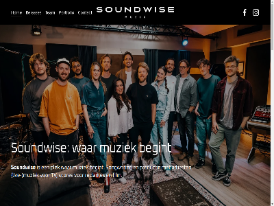 artiest begint contact film grot hom liv muziek plek portfolio productie reclames releases scores songwrit soundwis team tv volled war weergev