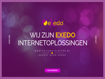 betrouw contact duidelijk exedo gehost hosting nieuwsbrief websites www.haitsma-elektro.nl