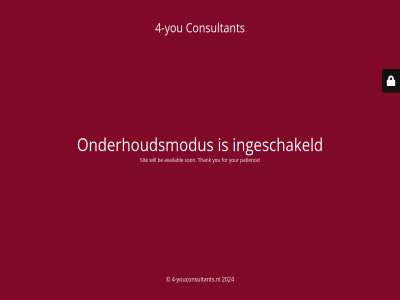 2024 4 4-youconsultants.nl availabl be consultant for ingeschakeld maintenanc onderhoudsmodus patienc sit son thank undergo will you your