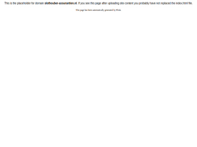 automatically ben by domain for generated has pag placeholder plesk slothouber-assurantien.nl the this