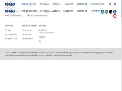 2025 a advisory ai algemen all alliantie ambities assuranc audit blijft blijvend bouw by community contact cookies crer databrick digital disclaimer duurzam en engel esg esg-gerelateerd evenement expert expertis facebok financial gebruik gelieerd gerelateerd gesteld goed grip groei guarantee hoofdsponsorschap houding impact instagram international investeert inzicht jar jouw kantoorlocaties kpmg kpmg-organisatie krijg kunt legal lid limited linkedin mak media mens mensenwerk n.v naamloz national nederland new nieuw nieuwsbrief non non-financial onafhank ondernem ondersteun ontdek onz open organisatie pensioenfonds persbericht podcast privacy publiceert recht s sam sector services sitemap start succes tax tenminst toegank toekomst toonaangev topic transformatie trending twee twitter vandag veelgesteld vennootschap verlengt verschil verschill vertrouw vertrouwensmonitor voorbehoud voorwaard vraagstuk vrag we wereldwijd werk window youtub
