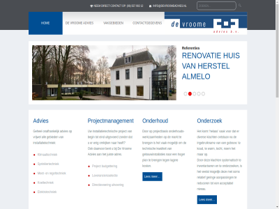 1 2 20 3 aanpass acceptabel adres advies adviesbureau advieswerk afsprak all almelo begin behal belangrijk bent breng budgetter cijfer communicatie contactgegeven daarvor denk dik direct directievoer diver doelgericht echter eind elektrotechniek energiebesparingsonderzoek enig ervar etc gebied gebouw gebouwinstallaties gehel gering gewenst gewerkt gewoonst goed helas herstel hierbij hoger hom huis info@devroomeadvies.nl informatie ingebruiknam inhoud inspecties installaties installatietechniek installatietechnisch inventariser item jar juist klacht klantgericht klimaattechniek koeltechniek komt kost koud kwaliteit lager les leveranciersselectie lijk mak markt met mogelijk nakom niveau no noem nonsen nutteloz omkijk onafhank onderbouwd onderhoud onderhoudswerkzam onderzoek ontstan opnion plan plann point project projectbasis projectmanagement rapport rapportages realistisch reducer referenties regeltechniek relatief renovatie resultaatgericht resultat second second-opnion som sprinklertechniek standaard systematisch technisch tegenwoord tekst the to to-the-point tocht uitgevoerd uitvoer vak vakgebied vanzelfsprek veelal verhal vindt vrijwel vrom waarom warm wel welbek wereld werkt werkzam zak