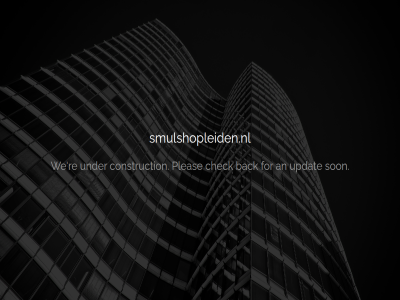 an back check construction for pleas re smulshopleiden.nl son under updat we