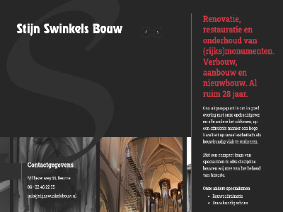 06 22 28 46 66 95 aanbouw advies all behoud betrokken bouw bouwbedrijf bouwcoordinatie bouwkund compact contactgegeven deurn disciplin efficient elk esthetisch goed historie hog info@stijnswinkelsbouw.nl jar kwaliteit manier mee milhezerweg monument nieuwbouw onderhoud onz opdrachtgever overleg realiser renovatie restauratie rijk ruim specialism specialist stijn swinkel team uitgangspunt verbouw vlak wij zowel