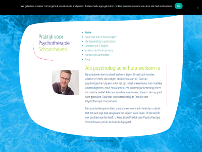 aanmeld adhd adriaan afscheid allemal analyser ander app begeleid beperk bijna blog burnout chronisch colofon contact content cookies daarvor dacht deelt disclaimer gebruik goed grot hebt hom hulp iederen info kant komt krijg krijgt kunt leg ler lev licham lijn media merkt moeilijk ok omstand ontdekt onzeker past plat plek positiev praktijk praktisch precies privacy psychologisch psychotherapie rug schoonhov sit sitemap situaties social somber spijker steun t terecht uitkomst veerkracht voelt waarin waarvor wanner we wel welkom zichzelf ziekt zit zoal