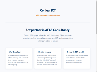 +31 2 3635 3901 6 aansluit adres advies adviseert afas afas-modules afas-omgev afas-oploss afas-platform all bedrijv begrijp beher beid binn buit centaur commerc commercieel commerciel configuratie consultancy consultant contact crm denk document e e-commerc e-mail eis ervar financien gat gebied gemeent gespecialiseerd grot hrm ict implementatie implementeert info@centaur-ict.com inkop inzet kenn mail mee mkb modules omgev ondernem onderstaand ondersteun onz oploss optimal organisaties over overasselt overheidsklant overheidsorganisaties partner passend platform process productie project rijksover ruim salaris specifiek telefon vertal vogelzang voorrad waarin wereld werk werkzam wij workflow zowel