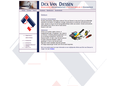 13 1826 37070161 56.87.17.775 adres alkmar alleskunner badkamer bankrek contact deskund dv e e-mail ervar foto gastenboek hom info@dickvandiessen.nl keuken klipperstrat kvk mail mobiel s telefon welkom