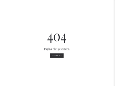 404 gevond pagina startpagina