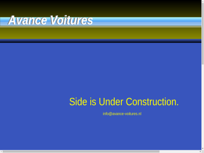 avanc construction info@avance-voitures.nl pag sid under untitled voitures