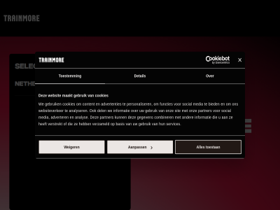 aanpass advertenties adverter analys analyser basis bied club combiner content cookies country del detail find functies gebruik gegeven informatie maakt media netherland onz p partner personaliser select services sit social toestan toestemm trainmor verstrekt verzameld we websit websiteverker weiger your