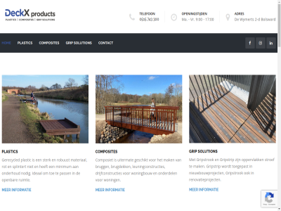 00 01 0515 13 17 2 2020 2025 2880 30 300 69185719 743 85777 8701 9 adres algemen all b beeld beteken blijf bolsward brug brugdek brugg btw catalogus composiet composites constructie contact copyright d deckx denk dienst doet drijfconstructies duidelijk duurzam extrem galerij geeft gerecycled geschikt grag grip gripplat gripstrip gripstrok groning h handelsnam herbruik hom hoogt ideaal info@deckx-products.nl informatie juni kost kvk laatst lang leuningconstructies levensdur lez m ma mak marmax materiaal mee meijerink meubilair mini minimum modulair mogelijk nem next nieuw nieuwbouw nieuwbouwproject nl nodig november oktober onderdel onderhoud onderhoudsarm ontwikkel onz open openingstijd oppervlak pass plaatsing plastic previous product profiel project renovatie renovatieproject robuust rondom rooster rot routebeschrijv ruimt samenwerk solution speelmeubilair splintert sterk strip stroef strok telefon toe toegepast tred uitermat verder vof voorwaard vr vrag welk wet wij woning woningbouw wt wymert zit