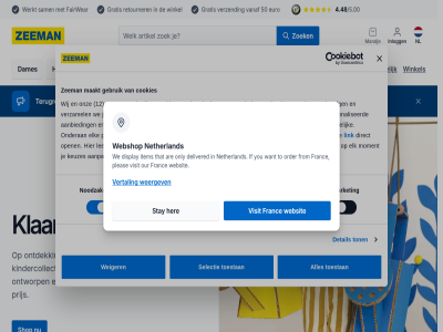 1 12 120390 2 3 4 4.48 5 5.00 50 6 68524 8 9 aanbied aanpass accepteert advertenties all allen analyses are baby basic binn boxpak buit collecties consent cookies dag dames delivered derd detail direct display doel eenvoud elk euro fairwear franc from gebruik gegeven gepersonaliseerd geselecteerd goed gratis her icon if informatie inlogg internetgedrag intrek item jouw keuzes kiez kind kindercollectie klantenservic klar kunt laagst lat lent les link linksonder maakt mandj market mogelijk moment netherland nieuw nl noodzak onderan only ontdekkingstocht ontworp onz open order our pagina partij partner per pleas prijs retourner sam selectie selection shop statistiek stay terugroepactie that thuis to toestan ton vanaf vertal verzamel verzend vest via vind visit volg voorkeur we webshop websit weergev weiger werk werkt wij winkel you zakelijk zeeman zien zoek
