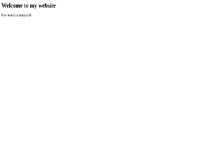 amazon hom hosted my now on pag s3 to websit welcom