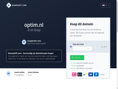 2 2004 2024 2288aa 6 88910652 aangebod aankoopprijs advertis allemal assistentie best betaalt betal bezit binn bod breng btw btw-factur buy bv commissie currency dienst doe domainexpert domein domeineigendom domeinnam duurt e e-mail eenvoud eigenar enig enkel ervor escrowservic eur excl extra factur gat gbp gebruik gehel gekocht geld geled gemak gratis hoelang jullie kop koper kost krijgt kunt kvk laatst languag levert loopt mail mak menu mocht mogelijk nameshift.com nb nederland nl nl864820458b01 now nva onlin onverhoopt onz open optim.nl overdracht overdrag overeengekom prijs reken rijswijk risico servic sinc snel steenplaetsstrat stur terug transfer uiteraard usd uur veelgesteld veilig verhuiz verkoper via volgend voordat vrag werk wij zorg