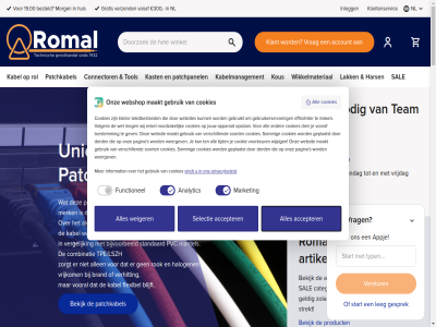 -2897161 0 00 030 1 15 17 1he 2 20 2025 3 30 300 31302897161 3439 4 48 5 8 aanbied aanmeld accepter account adapter advies afscherm algemen all allen analytic ander apparat appj artikel audio av bedrijfsgegeven bekijk bel bell bereik bescherm besteld bestell betal bijvoorbeeld blijft blog brand broadcast c cat.6 cat.6a categorie coax combinatie combiner compact connector cookie cookies data datakabel derd dien din disclaimer draadlos draadloz eenvoud efficienter eig eigen elektromagnetisch elk emi en enkel ervor essentieel ez/ex f f/utp flexibel ftp functionel gebruik gebruikerservar gebruikt gedoe geeft gegeven geldig geplaatst gesprek gev glasvezel glasvezelassemblies gratis halogen hars help herkent hom huis hulp iederen industriel info@romal.com informatie information inlogg interferentie jar jouw juist kabel kabelatelier kabelmanagement kantoorur kar kast keyston kies klacht klant klantenservic klein kous krimp lak laptop leg les levertijd lszh maakt maandag maatwerk mak manhattan mantel marin market markt mat materiaal mee merk meubelstuk militair mis modell mog mogelijk morg morseban n nee net netwerk netwerkkabel next nieuw nieuwegein nieuwsbrief nieuwst nl nodig noodzak nooit noter offshor onderscheid ontbrek onz opberg oplaadkarr oplaadkast oplad opslan order orderstatus outdor oversprak pagina pass patchkabel patchpanel play plug poort precies presentaties presentatieset presenter prev prijslijst prijz privacybeleid privacyverklar pro problem product productvrag pts pvc regelmat retourner rj45 rocat rok rol romal ruil s s/ftp sal samenwerk schermdel scherp selectie set slim snel sommig soort standaard start storing stp strekt stugger stur team tekstbestand ten terug tijd tijden toestemm tol top tpe/lszh tuss uniek usb usb-c utp vacatures vanaf veilig vergelijk verhit verkocht verschill verstur verzend vindt volg volgen vooraf vooral voordel voorkeur voorkom voorrad vrag vrijdag vrijkom waarin war we webshop websit websites weergev weiger wer werkt wet wij