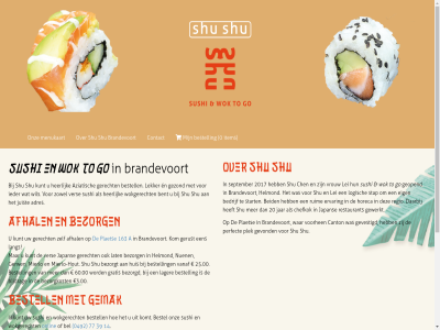 stuiten op Vermelding luchthaven Informatie over ShuShu sushi & wok to go in Helmond - Noord-Brabant
