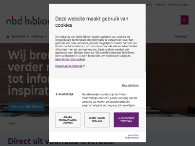aanbieder adverteerder advertenties af afzonder all allen analytisch anoniem basisfuncties behor beveil beveiligd bezoek bezoeker biblion bibliothek breng by classificer contact content cookie cookies del derd dienst digital direct doel ervor extern functionel gan gebruik gebruiker gebruiksvriend gebruikt geclassificeerd gedeeltes gedrag gegeven geplaatst gev goed googl google-privacybeleid group help hiermee hieronder hom hoofdnavigatie individuel informatie information inhoud inspiratie instell intrek invloed inzicht klik kruimelpad kunt lever lez maakt mak market marketingcookies media mens mogelijk navigation nbd niet-geclassificeerd nieuw noodzak onderwijs onthoud onz opleid opslan overslan paginanavigatie partner powered privacybeleid rapporter regio relevant sam selecter servic sit social stem stemm stichting tal techniek technisch technology toegang toegesned toestan toestemm top uitgever verder vereist vergelijk verhog verschill verzamel via volg vooraf voorafgaand voorkeur voorrad vormgev vrag waardevoller wanner war we webshop websit websites weergev wer werk werking wij wijzig woont zoal zoek zorg