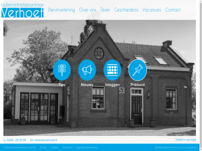 0294 2026 29 33 44 accountantsportal administratiekantor algemen contact cookies dienstverlen disclaimer geschiedenis homepag info@admverhoef.nl inlogg nieuw prikbord privacy realisatie regio team tip uniek vacatures verhoef voorwaard webmechanic