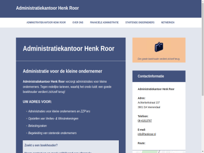 -41813767 06 0641813767 107 3901 achterkerkstrat administratie administratiekantor administraties adres afsprak begeleid belastingzak boekhouder contact contactgegeven contactinformatie credo da dr e e-mail ers financiel gemaakt goed henk info@henkroor.nl klein koding koko luidt mail main mak menu mobiel nem netwerk ondernemer opstell priveadres redelijk ror rout startend tariev telefon terug thema veenendal verdient verlies verzorgt vrijblijv waarbij websit winstreken wordpres zichzelf zoekt zzp