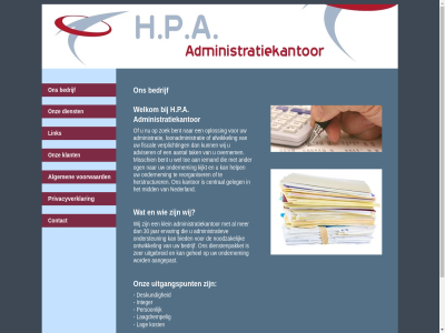 30 aangepast aantal administratie administratiekantor administratiev adviser afwikkel algemen ander bedrijf bent bied central contact deskund dienst dienstenpakket ervar fiscal gehel geleg h.p.a help herstructurer integer jar kantor kijkt klant klein kost laagdrempel lag link loonadministratie mid misschien nederland noodzak ogen ondernem ondersteun ontwikkel onz oploss overnem person privacyverklar reorganiser tak toe uitgangspunt uitgebreid verplicht voorwaard wel welkom wij zer zoek