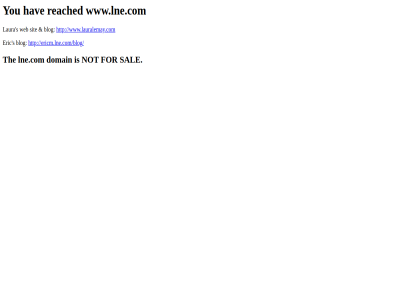 /blog/ blog document domain eric ericm.lne.com ericm.lne.com/blog/ for hav laura lne.com not reached s sal sit the untitled web www.lauralemay.com www.lne.com you