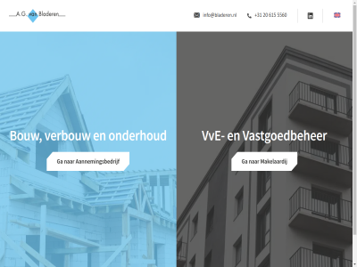 +31 20 2025 5560 615 a.g aannemingsbedrijf algemen b.v blader bouw bouwproject copyright ga info@bladeren.nl makelaardij onderhoud privacyverklar s vastgoedbeher vastgoedobject verbouw voorwaard vve
