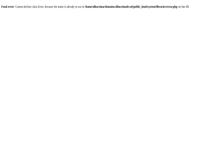 /home/alhoceima/domains/alhoceimabv.nl/public_html/system/libraries/error.php 15 error fatal lin on