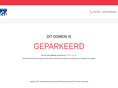 +31402116536 adviesis bml.nl domein domeinnam geparkeerd geregistreerd grafisis postmaster@grafisis.nl www.bml.nl
