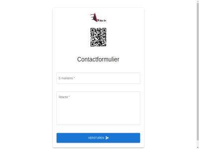 contact contactformulier e e-mailadres formulier mailadres reactie verstur